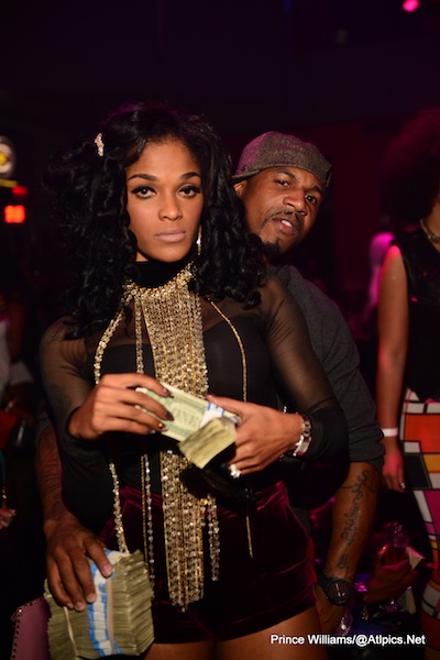Stevie J And Joseline Hernandez Have A Night Out At Diamond Strip Club